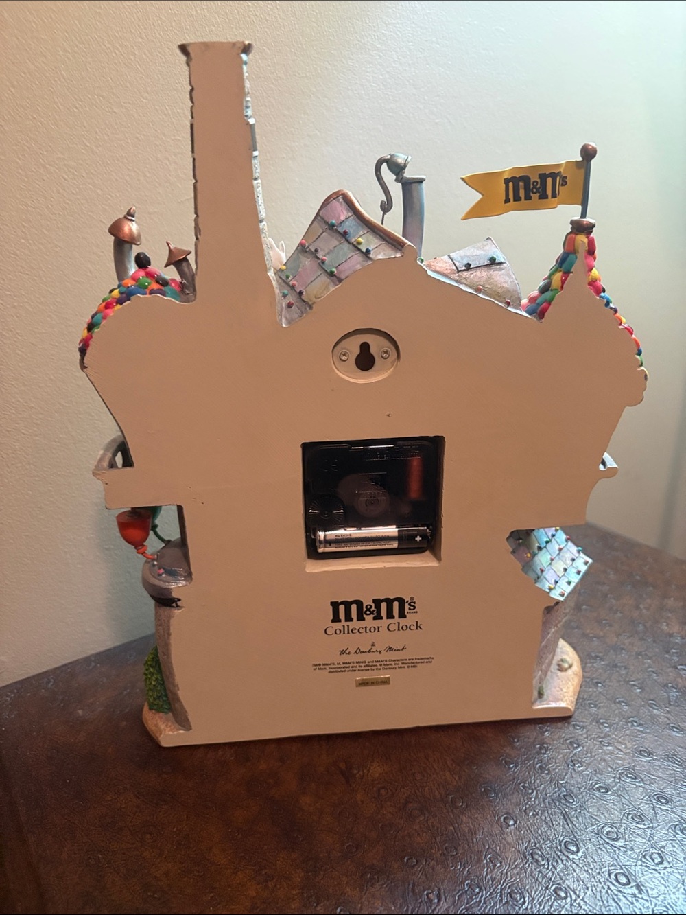 M&M'S Multi-Color Character Factory Clock from The Danbury Mint - Picture 10 of 11